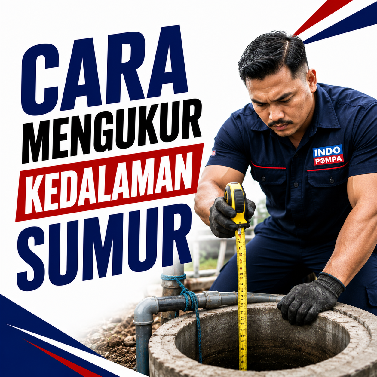 Cara mengukur kedalaman sumur